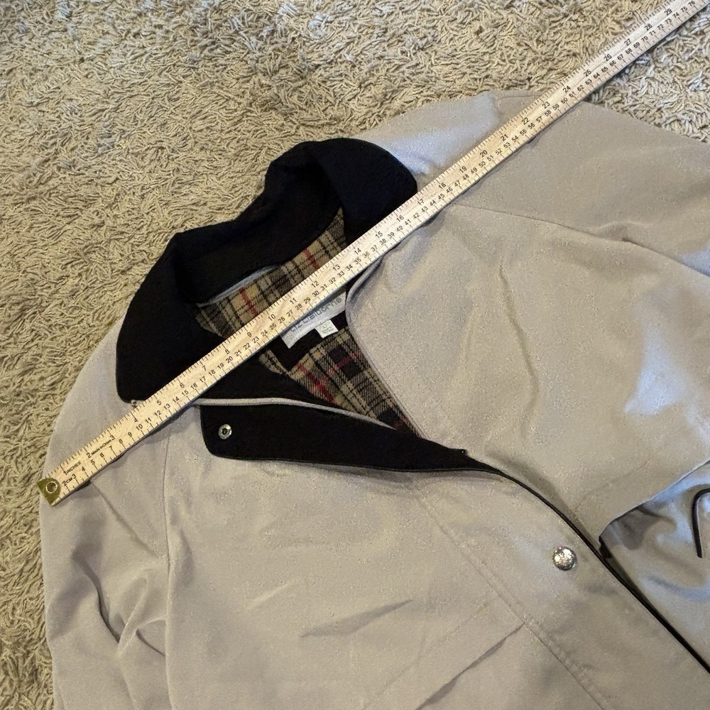 Liz Claiborne Chore Barn Jacket Coat Women's Large Zip Up Khaki removeable Liner - Picture 9 of 15